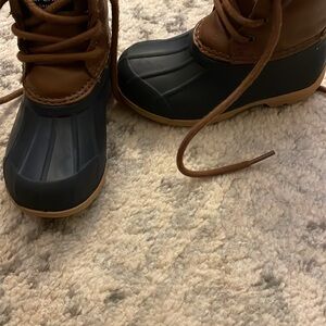 Sperry Brown and Blue Duck Boots